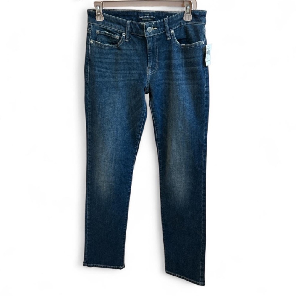NWT Lucky Brand Women’s Mid Rise Sweet Straight Relaxed Fit Jeans, Size 4
